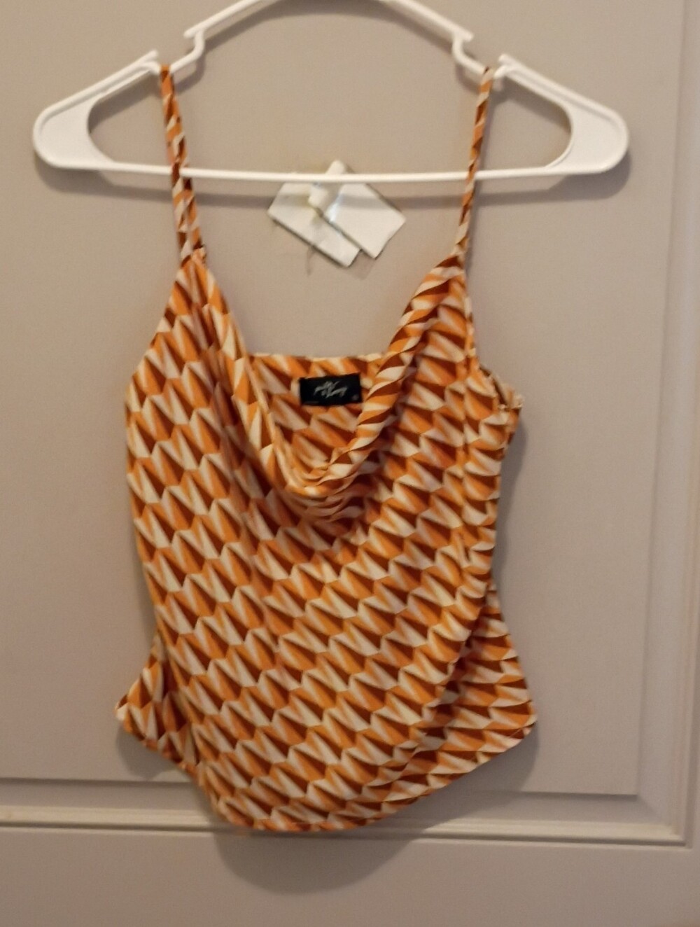 Milk&Honey Orange And Brown Spaghetti Strap Tank Top Size XS